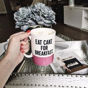 Kate Spade Eat Cake For Breakfast mug